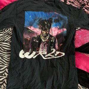 Black Graphic T-Shirt with WRLD Design